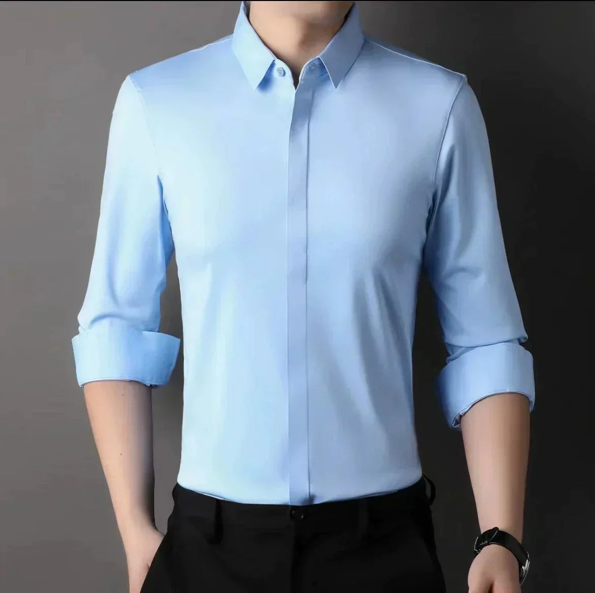 Sharp and Simple Iron-Free Shirt