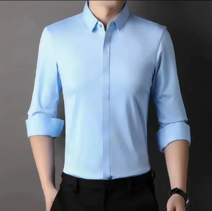 Sharp and Simple Iron-Free Shirt