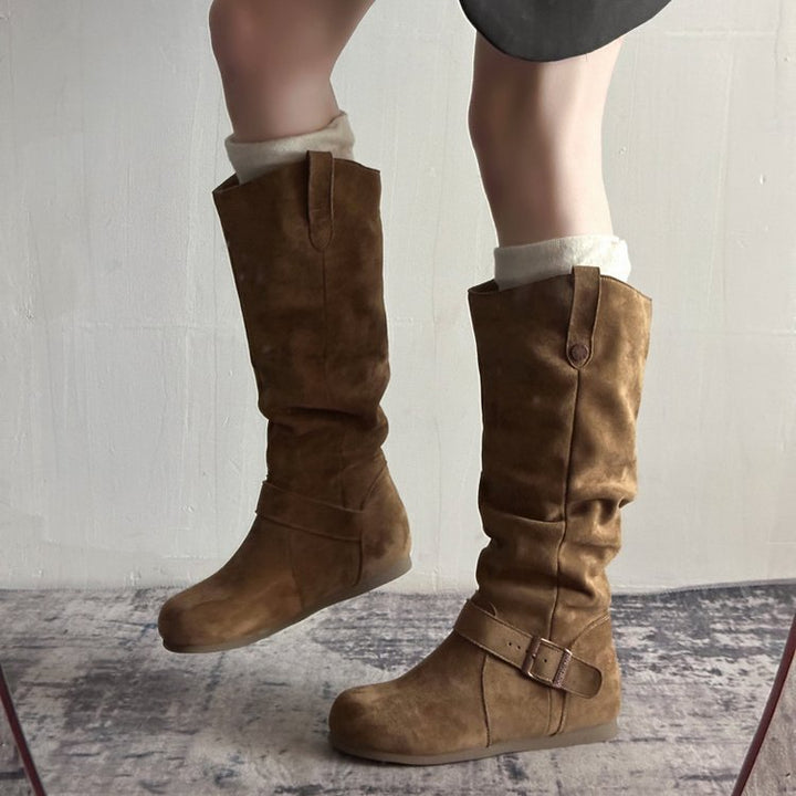 Flat Sole Orthopedic Boots
