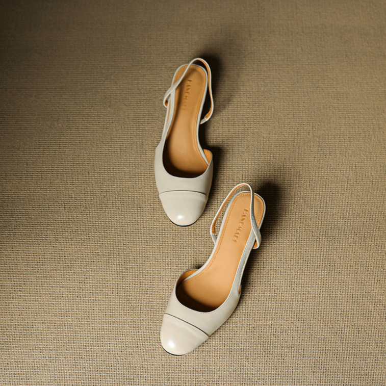 Zapatos de tacón Reyna de cuero genuino