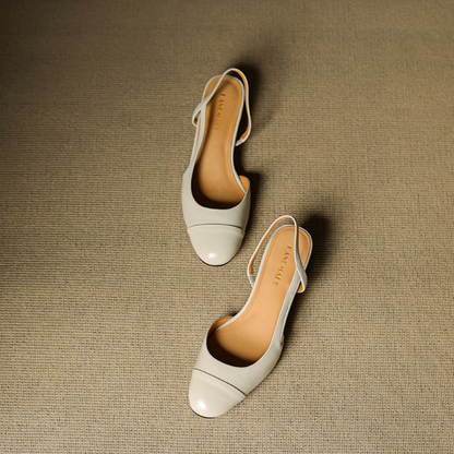 Zapatos de tacón Reyna de cuero genuino