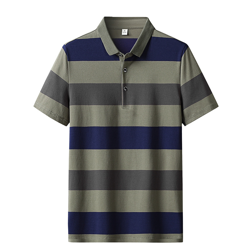 Classic Striped Polo Shirt
