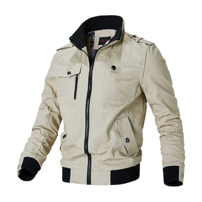 Aiden | Chaqueta táctica informal con cremallera para hombre