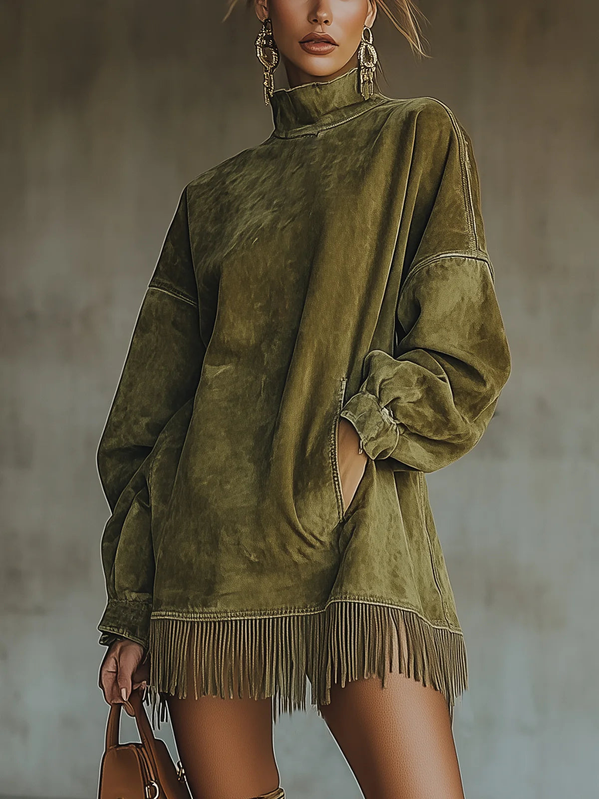 Sheri | Vestido acogedor con flecos