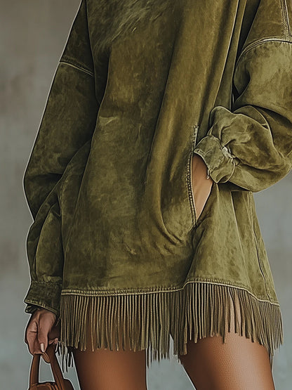 Sheri | Vestido acogedor con flecos