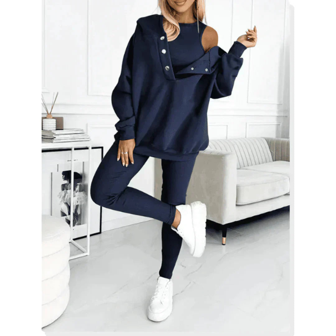 Women’s Trendy Three Piece Lounge Winter Set