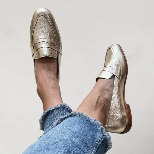 Patchwork Real Leather Loafer