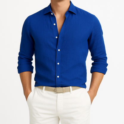 Cozy Long Sleeve Roll-Up Shirt