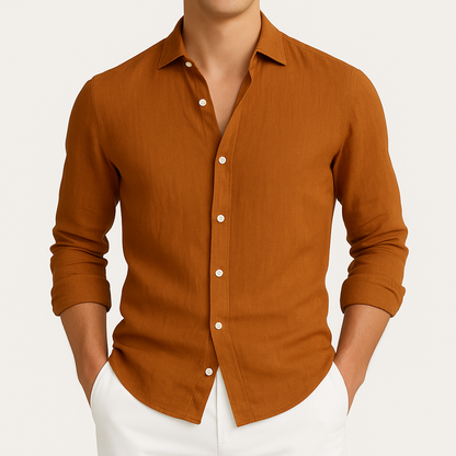 Cozy Long Sleeve Roll-Up Shirt