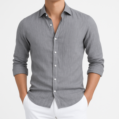 Cozy Long Sleeve Roll-Up Shirt