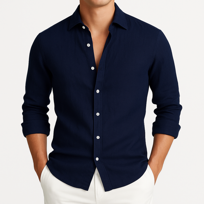 Cozy Long Sleeve Roll-Up Shirt