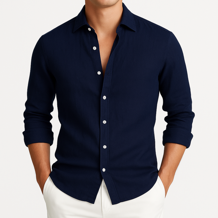 Cozy Long Sleeve Roll-Up Shirt