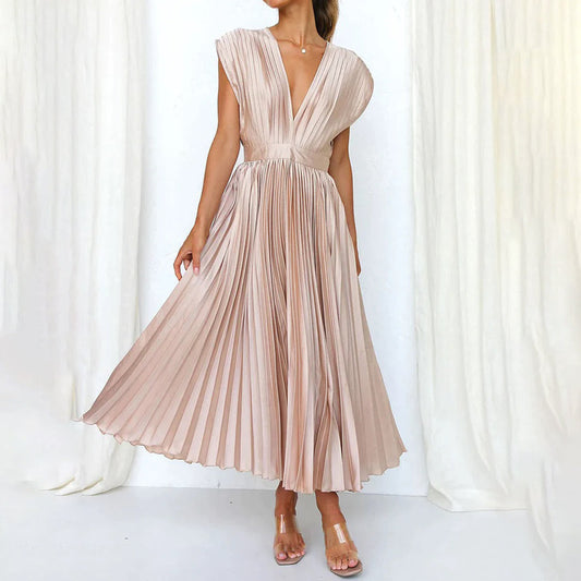 Marni™ | Vestido Midi Plisado Clásico