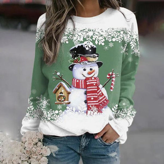 Andrew | Women Winter Snowman Graphic Sweater