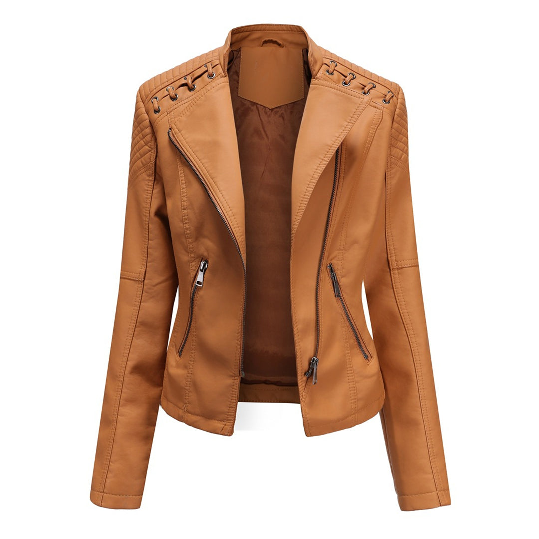 Jazmín | Chaqueta moderna con cremallera frontal para mujer