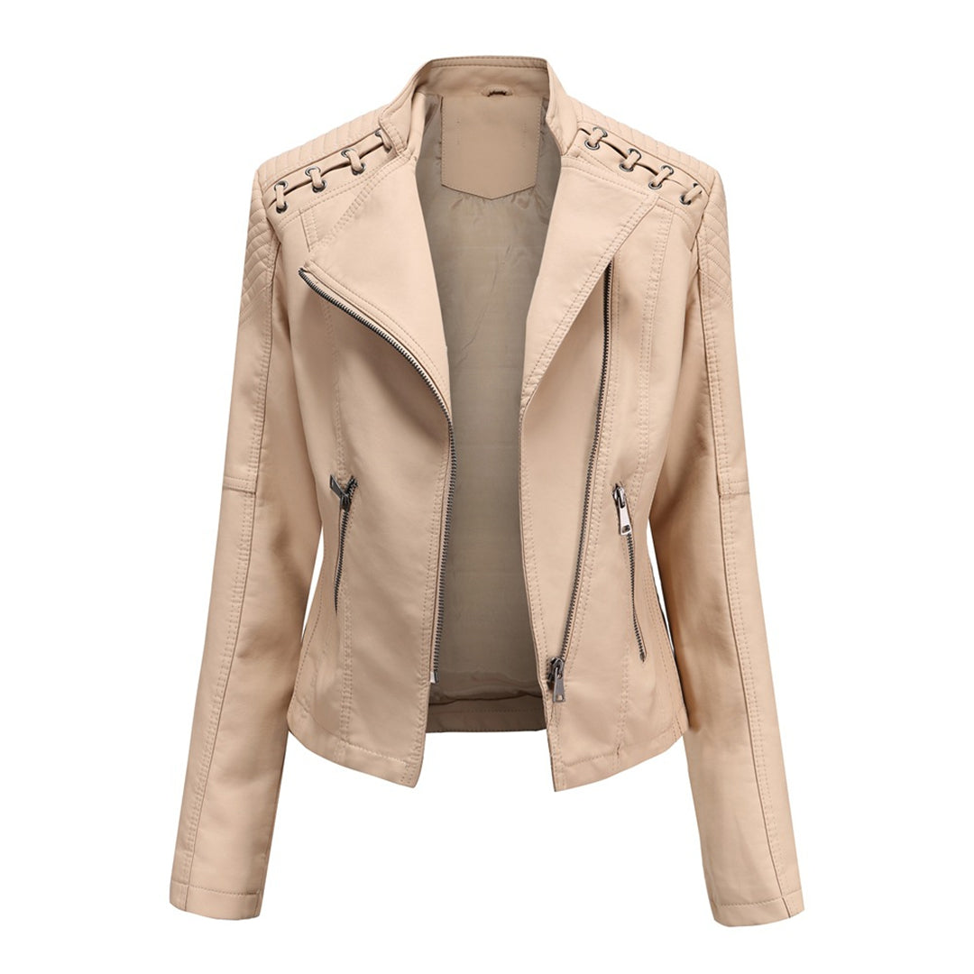 Jazmín | Chaqueta moderna con cremallera frontal para mujer