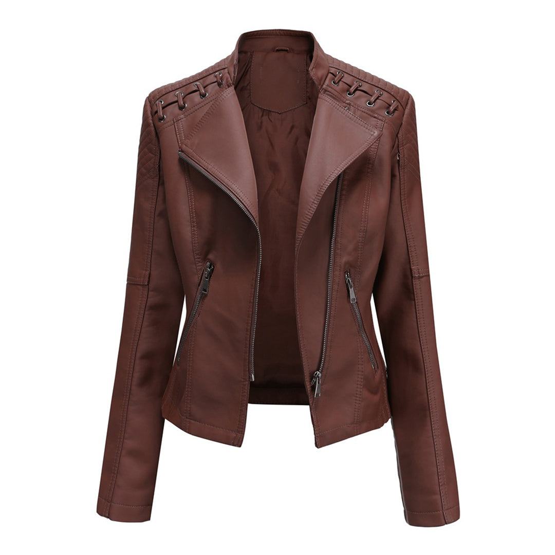 Jazmín | Chaqueta moderna con cremallera frontal para mujer