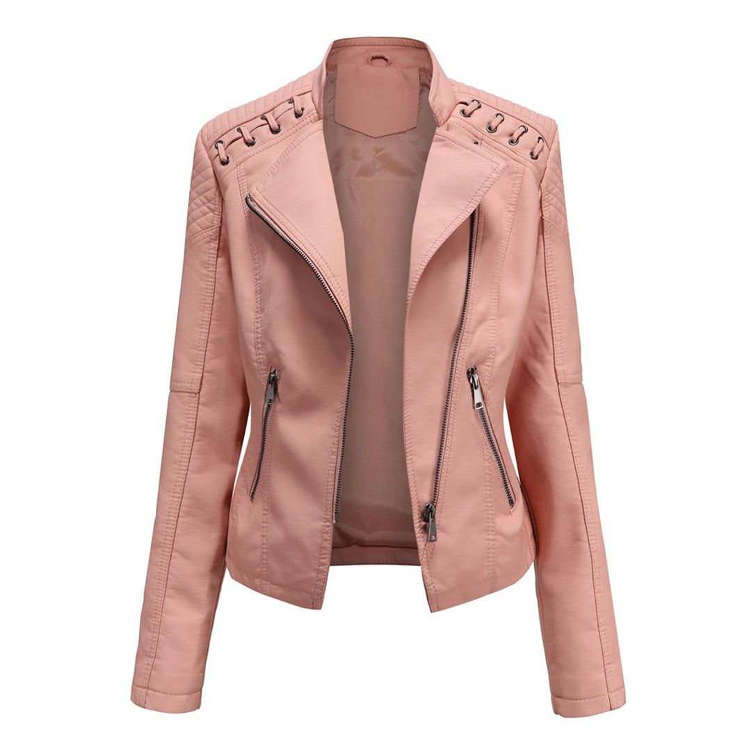 Jazmín | Chaqueta moderna con cremallera frontal para mujer