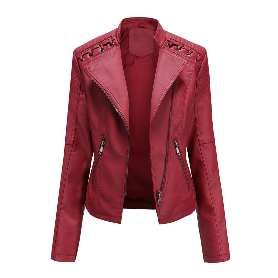 Jazmín | Chaqueta moderna con cremallera frontal para mujer