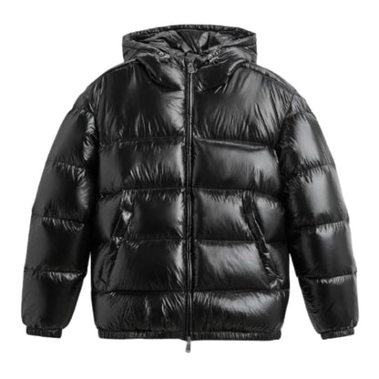 Derek | Men’s Shiny Hooded Quilted Jacket