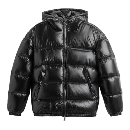 Derek | Men’s Shiny Hooded Quilted Jacket