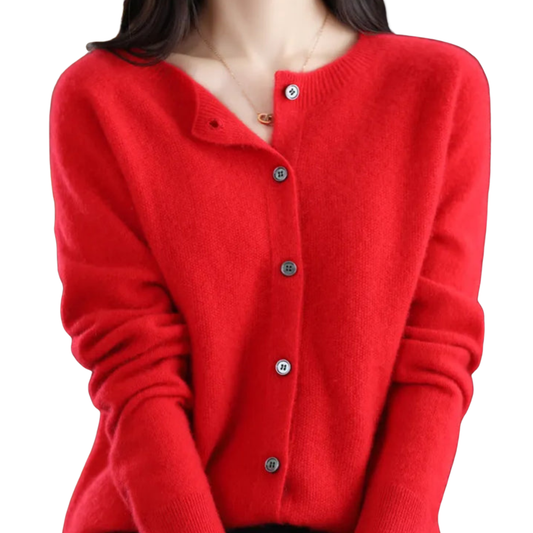 Isabella | Women’s Long Sleeve Classic Button Merino And Wool Sweaters