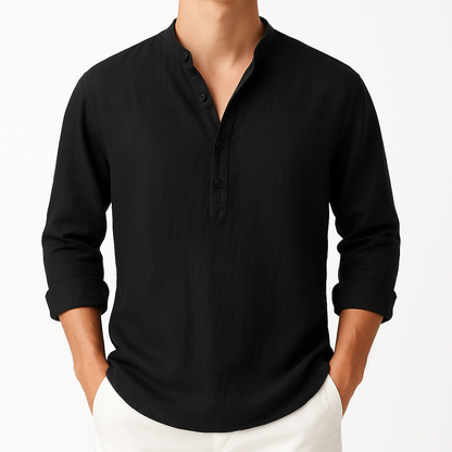 Relaxed Fit Long-Sleeve Shirt