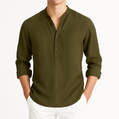 Relaxed Fit Long-Sleeve Shirt
