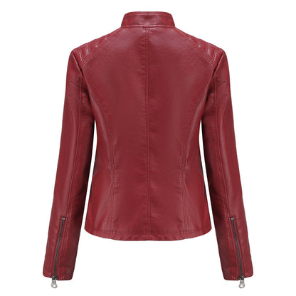 Heather | Chaqueta biker clásica con cremallera para mujer