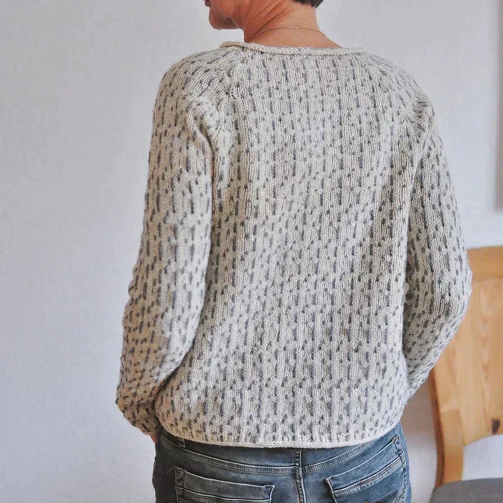 Women’s Casual Knit Sweater with Boat Neck
