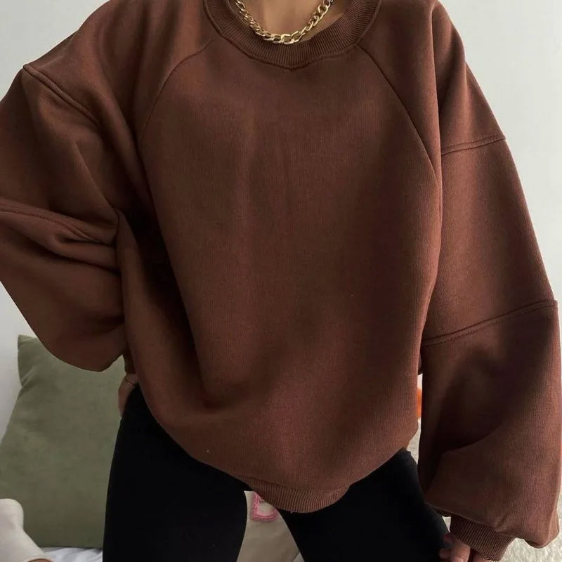 Alana | Women’s Winter Oversized Pullover Sweatshirt