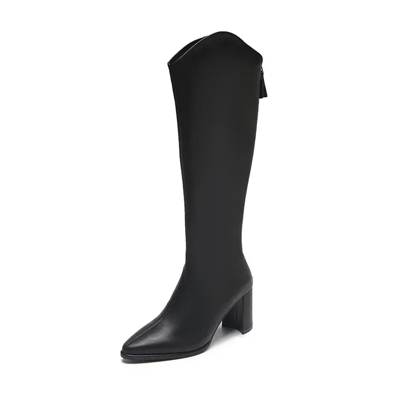 Women's Knee-High Heeled Boots