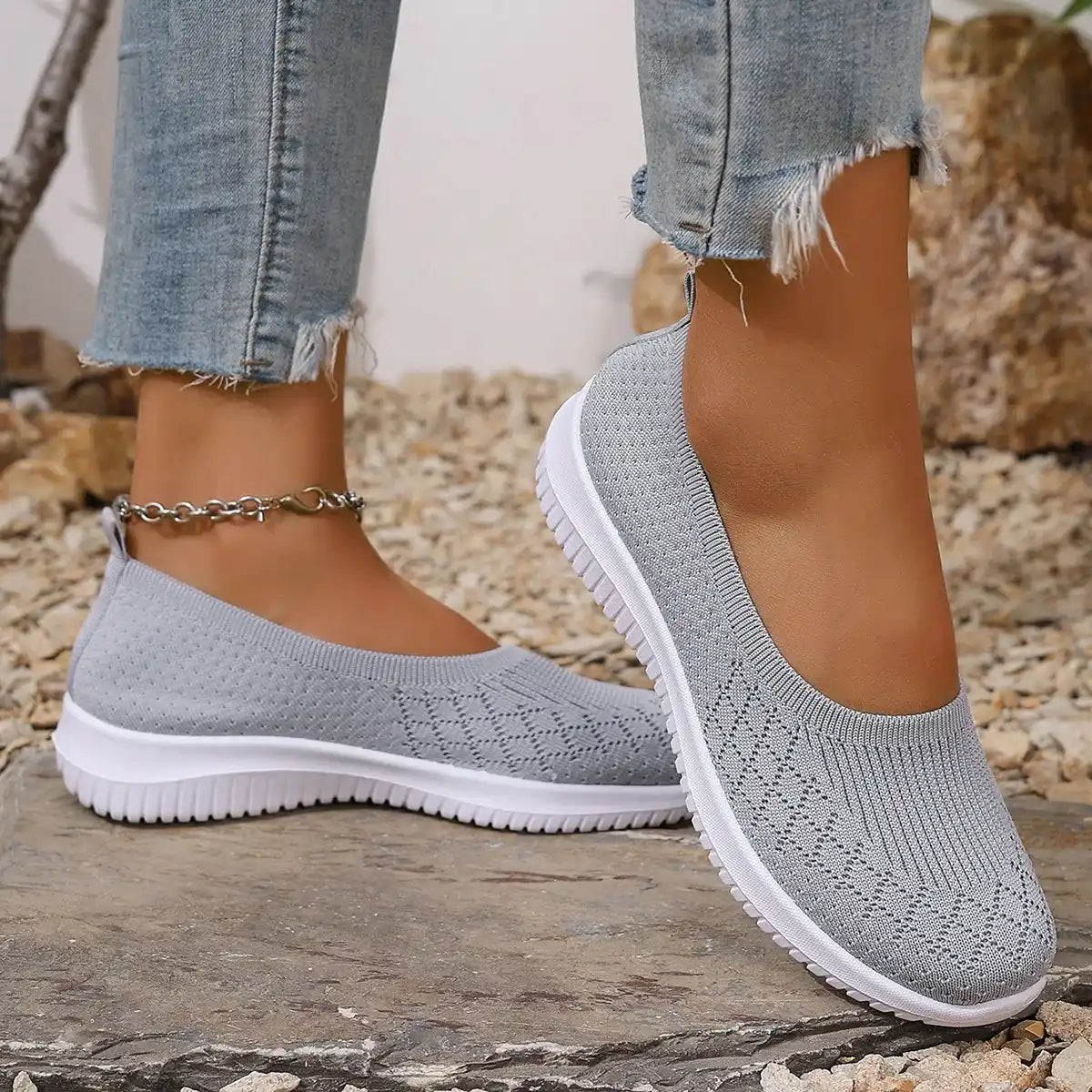 SOFINA | Zapatillas antideslizantes transpirables sin cordones