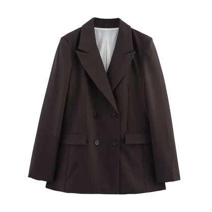Kimberly | Conjunto de traje formal elegante con blazer largo a medida para mujer