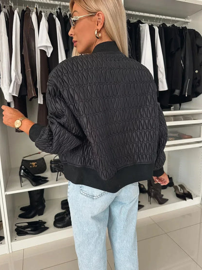 Hazel | Chaqueta acolchada con cremallera frontal para mujer