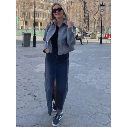 Isabel | Women’s Chic Button Front Short Jacket