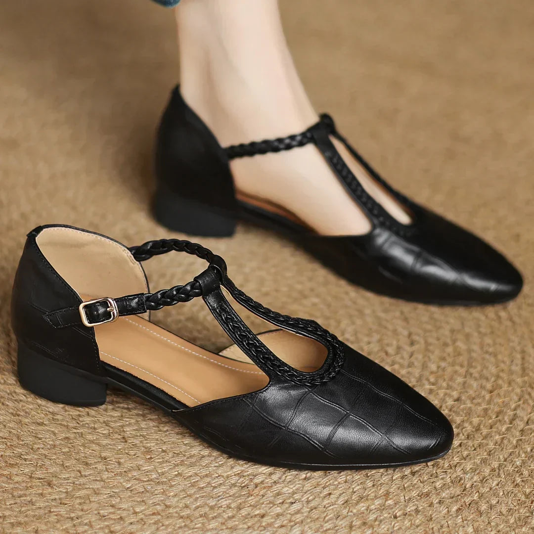 Mary Janes de cuero