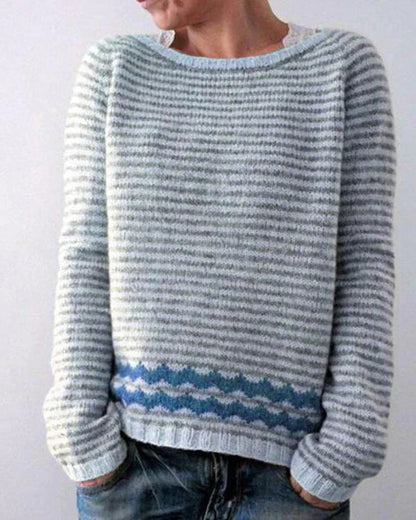 Christopher | Suéter de punto con estampado de invierno para mujer