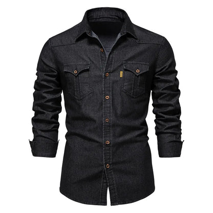 Henry | Men’s Denim Button-Up Shirt