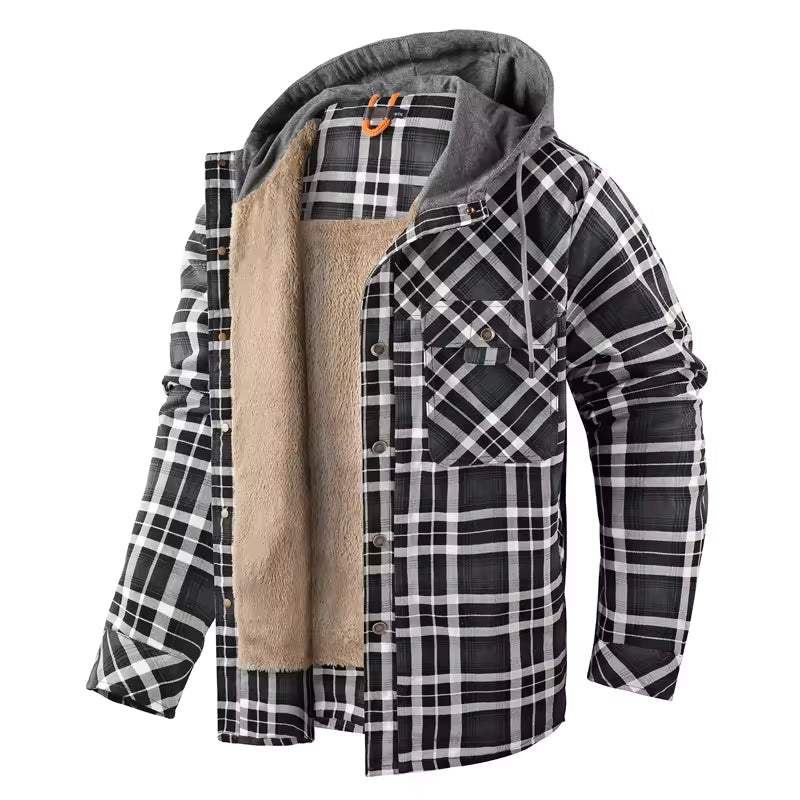 Chaqueta de franela a cuadros