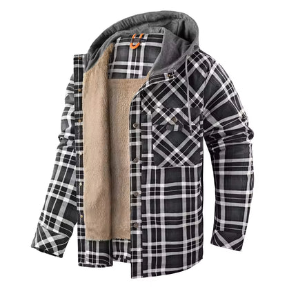 Chaqueta de franela a cuadros