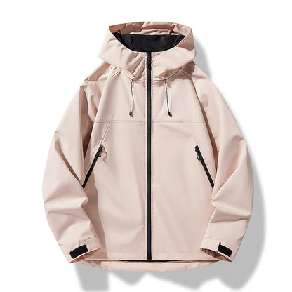 Men’s Waterproof Hooded Windproof Shell Jacket