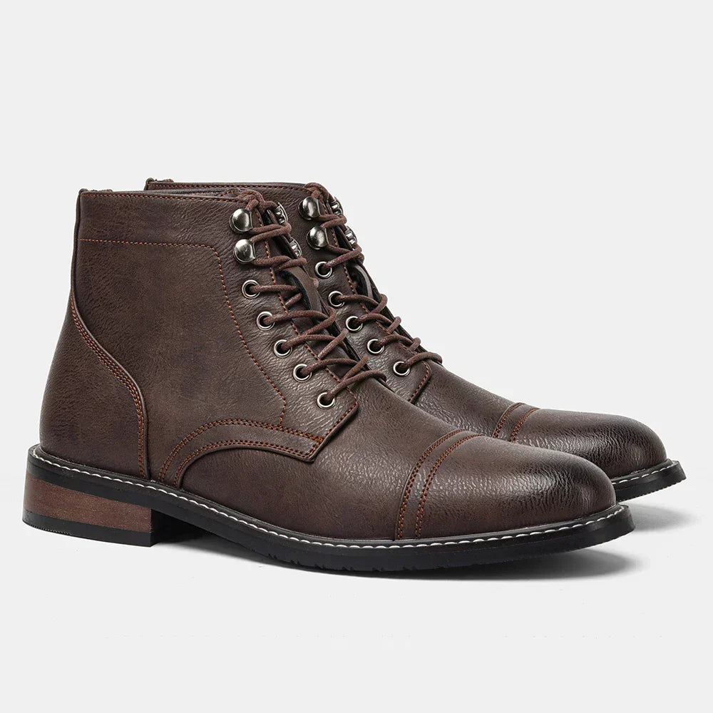 Vintage-Inspired Derby Boots