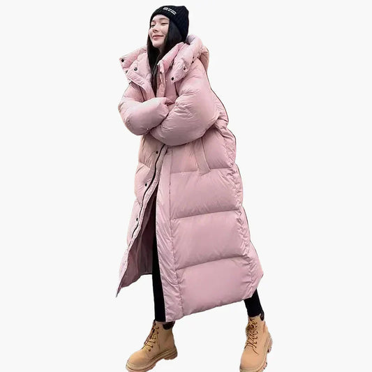 Patricia | Women’s Long Hooded Quilted Puffer Coat