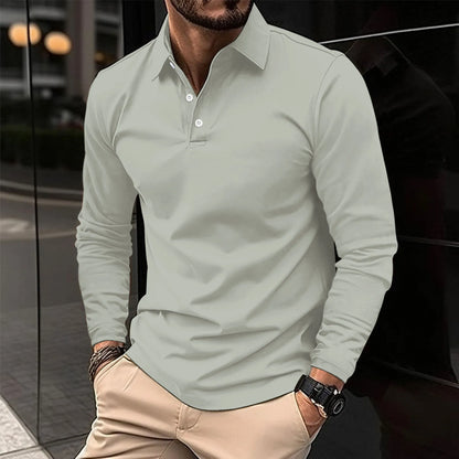 Ethan™ - Polo informal de manga larga