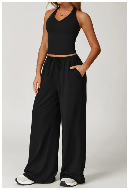 Eleanor | Women’s Winter Casual Wide Leg Loose Fit Pants