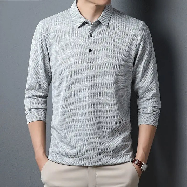 Casual Waffle Polo Shirt