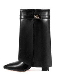 Black PU Short