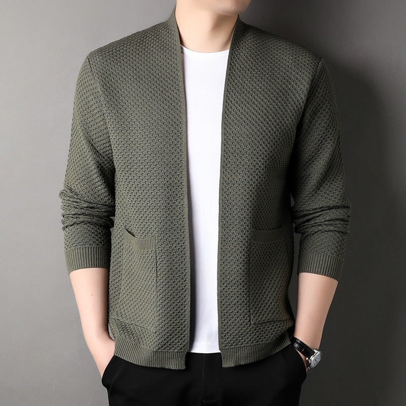 Arthur | Men’s Slim Fit Knitted Cardigan with Pockets