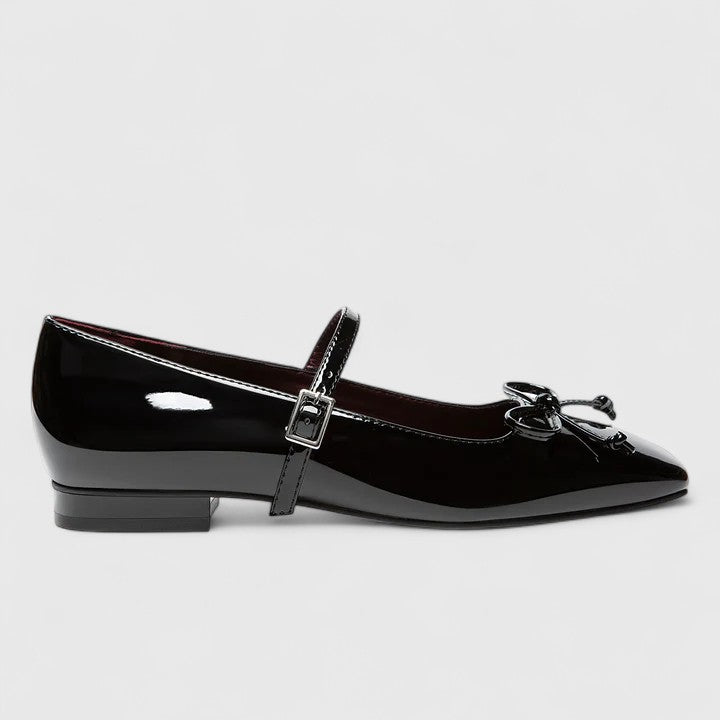 Rozalina | Orthopedic Square Toe Real Leather Ballet Flats Shoes